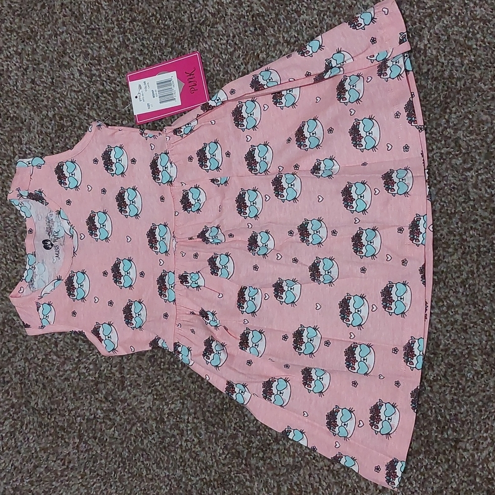 Pink Cats Miss Pink Dress